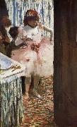 Edgar Degas The actress in the tiring room oil painting artist